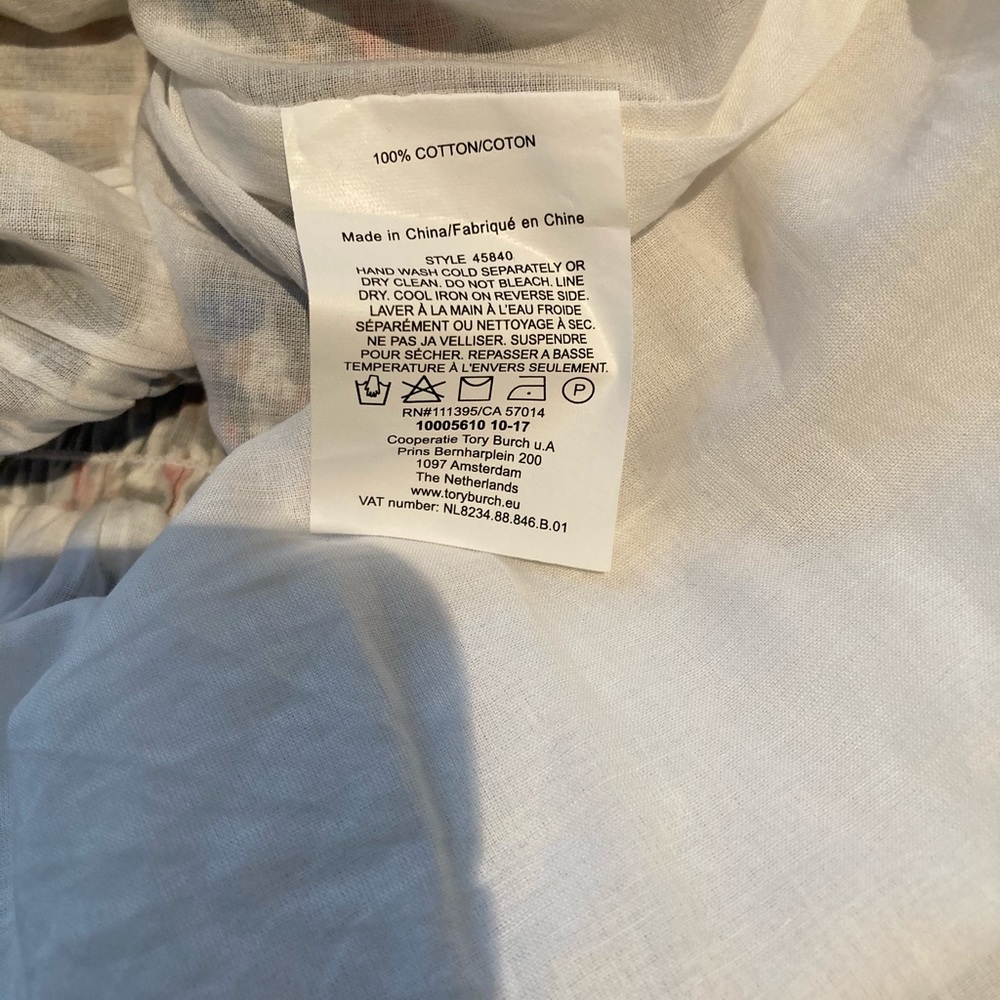 LAST CHANCE- TORY BURCH FLORAL COTTON DRESS - Picture 10 of 11